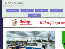 Tablet Screenshot of mechelinki.pl